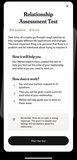 wefeel couples app relationship assessment test