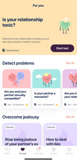 upluv couples app self reflect and discovery quizzes and exercises