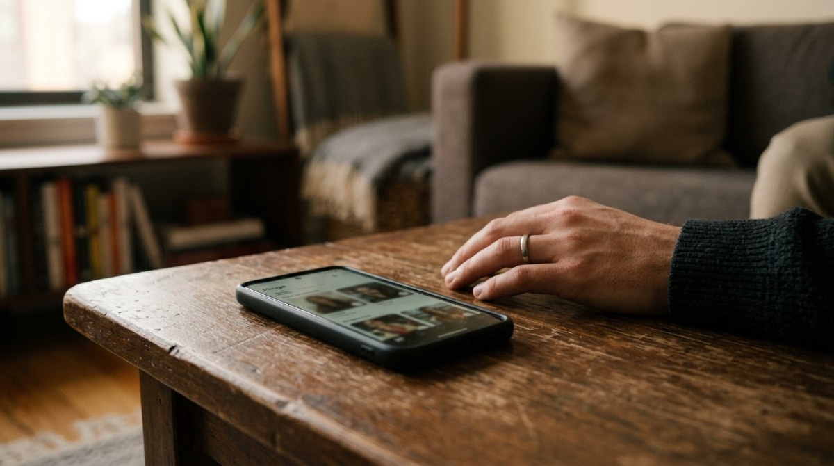 Modern dating through apps—where choices are endless, but meaningful connections require intention.
